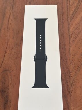 Unopened Apple Watch Black Silicone Smartwatch Band - Classic Sport Style